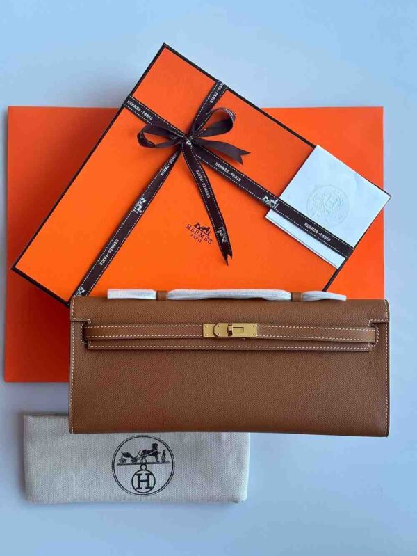 Hermès Epsom Kelly Wallet - Image 12