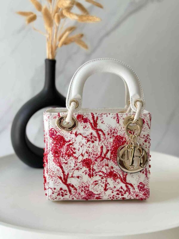 Dior White Mini Floral Toile de Jouy