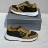 Prada Nubuck and Nylon High-Top Sneakers - Image 2