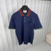 GUCCI Cotton piquet polo with Web collar - Image 2
