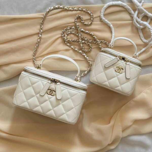 Chanel Top Handle Small Vanity Bag - Image 4