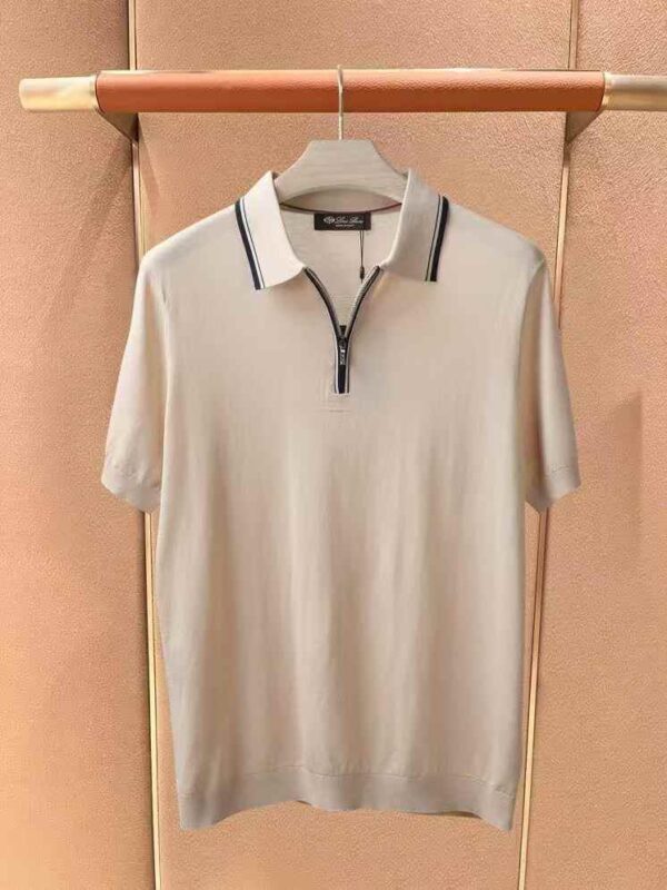 Loro Piana Old Money Polo Tshirt - Image 5