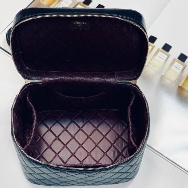 Chanel Black Quilted Caviar Small Coco Top Handle Flap Bag - Image 7