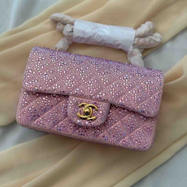 Chanel CC Series Diamond Chain Crossbody Bag - Image 7
