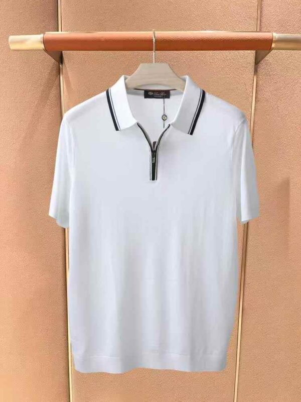 Loro Piana Old Money Polo Tshirt - Image 3