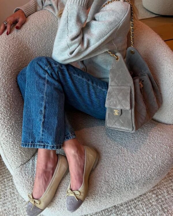 Chanel 25 handbag, Grained calfskin - Image 3