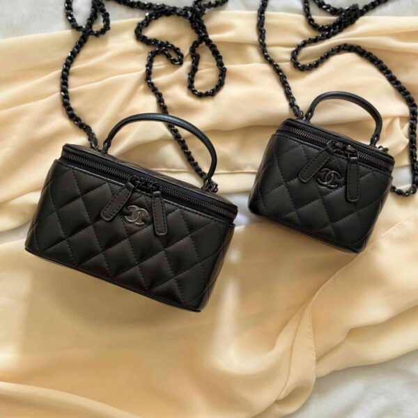 Chanel Top Handle Small Vanity Bag - Image 3