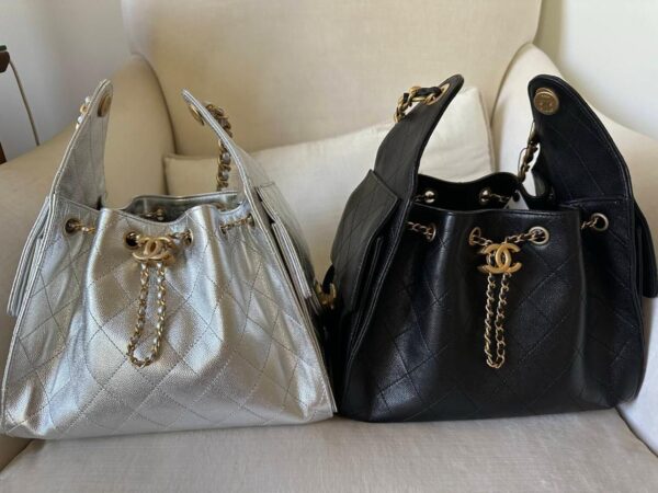 Chanel 25 handbag, Grained calfskin - Image 5