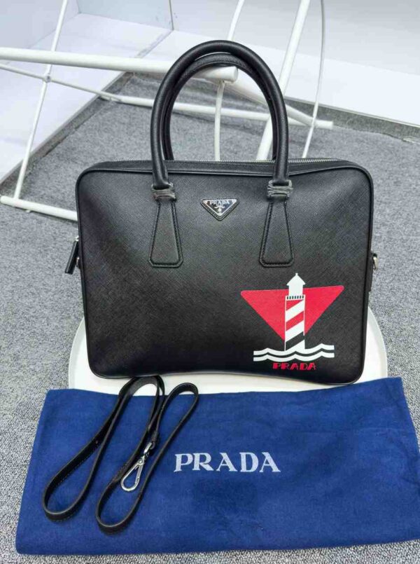 Prada Saffiano Leather Briefcase