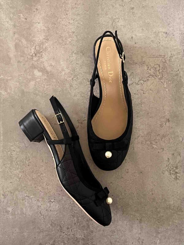 Christian Dior Slingback 30 Pump Quilted Cannage Calfskin - Image 4