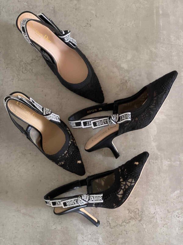Women DIOR J'Adior Slingback Pump Nude Patent Calfskin - Image 5