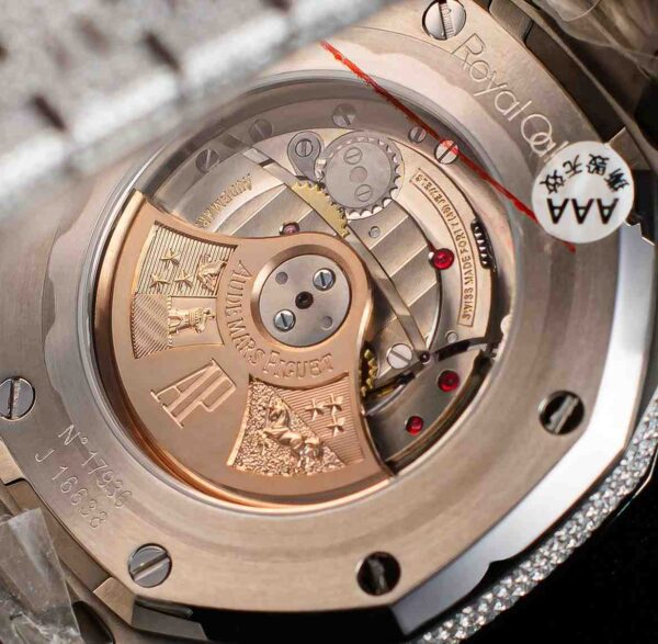 Iced out Audemars Piguet Royal Oak Chrono Arabic Dial - Image 4