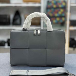 Bottega Veneta Arco Intreccio Leather Briefcase