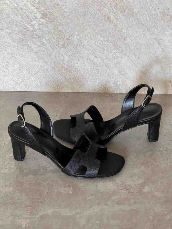 Hermes Leather Eternite Slingback Sandals - Image 5