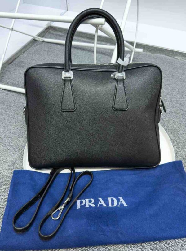 Prada Saffiano Leather Briefcase - Image 2