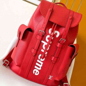 Louis Vuitton Pre-owned x Supreme 2017 Christopher PM backpackRed
