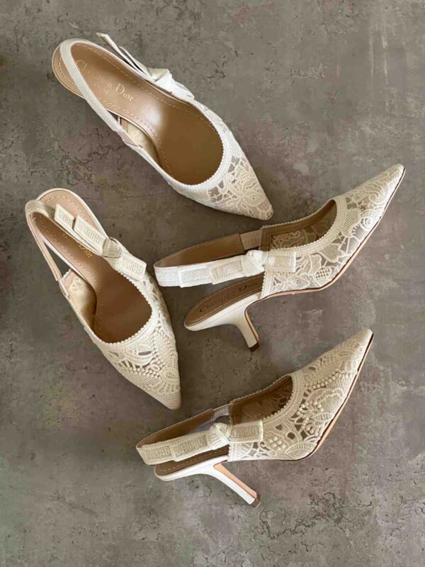 Women DIOR J'Adior Slingback Pump Nude Patent Calfskin - Image 4