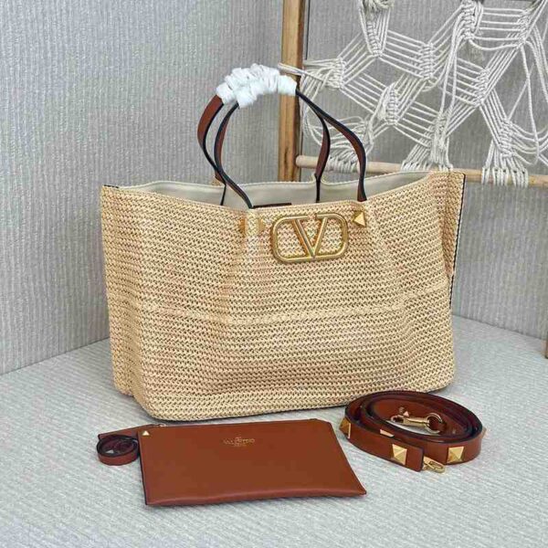 Valentino Summer woven tote bag women - Image 3