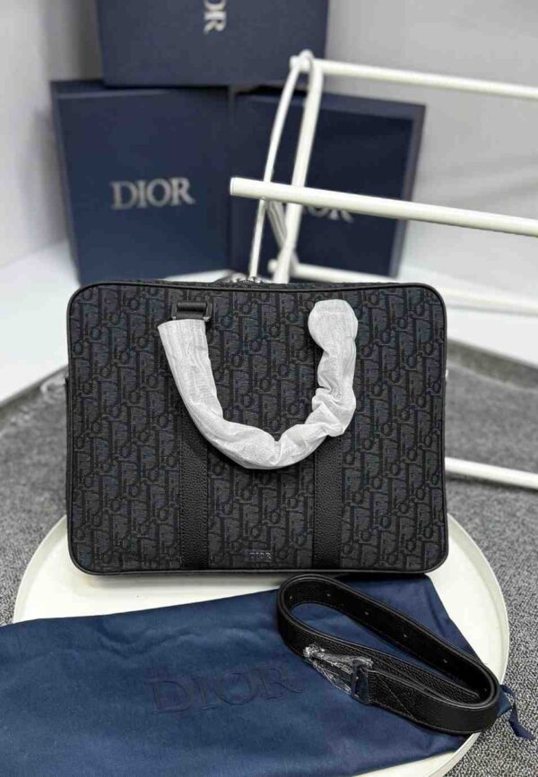 Christian Dior Vintage Oblique Briefcase - Image 3