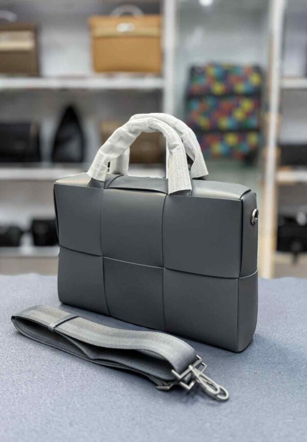 Bottega Veneta Arco Intreccio Leather Briefcase - Image 2